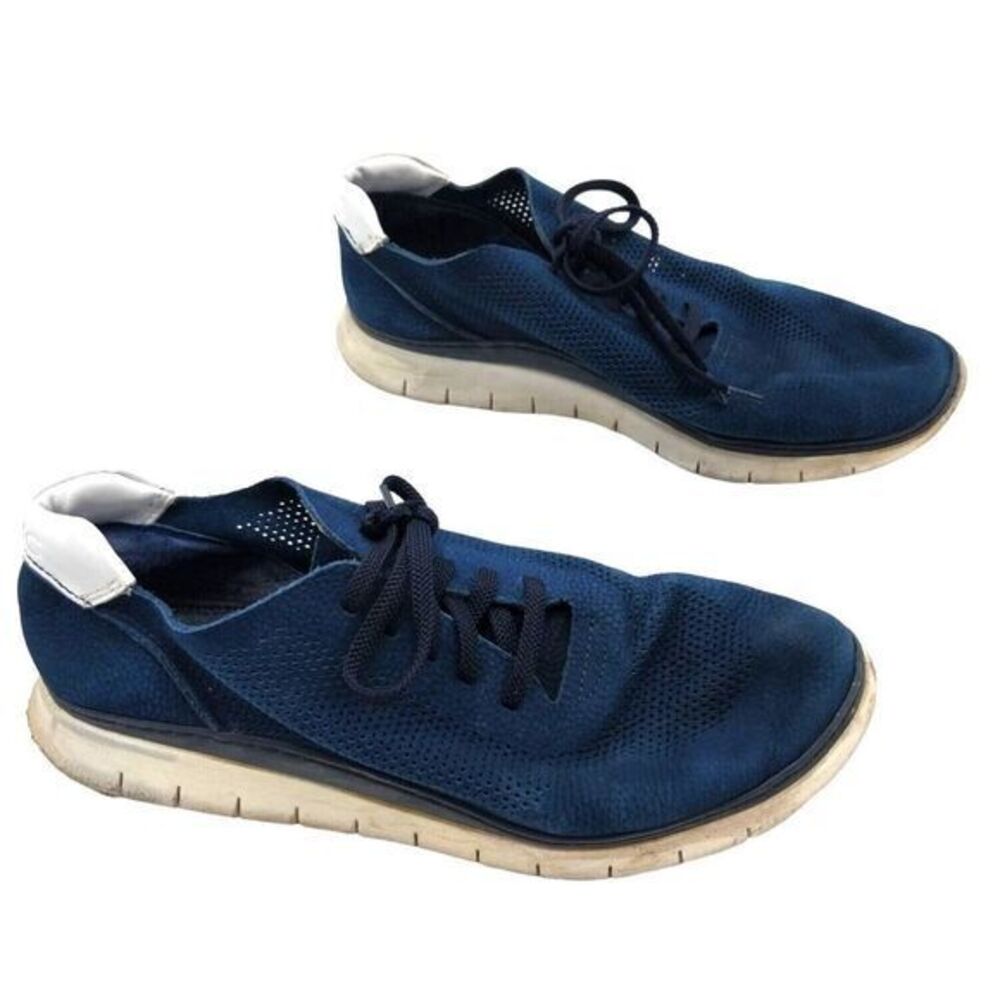 VIONIC Joey Navy Nubuck Leather Sneaker Womens‎ SZ 11 Lace Up Velvety-soft Gym